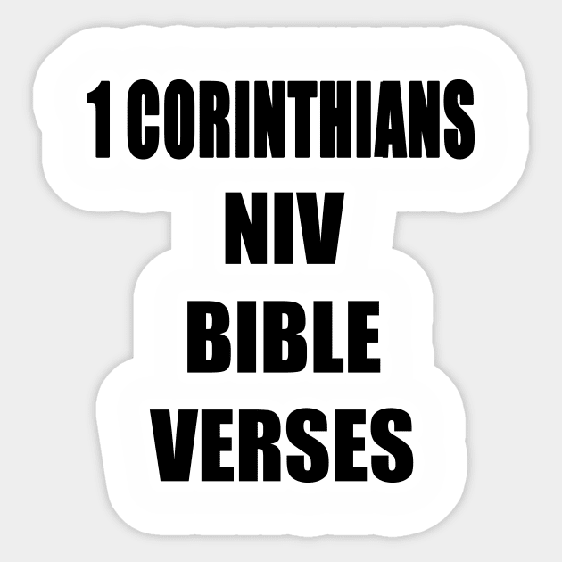 1 CORINTHIANS NIV BIBLE VERSES Sticker by Holy Bible Verses